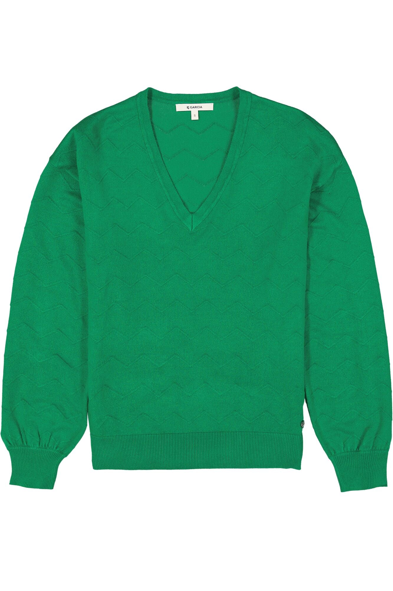 Garcia V Neck Knit - Jolly Green